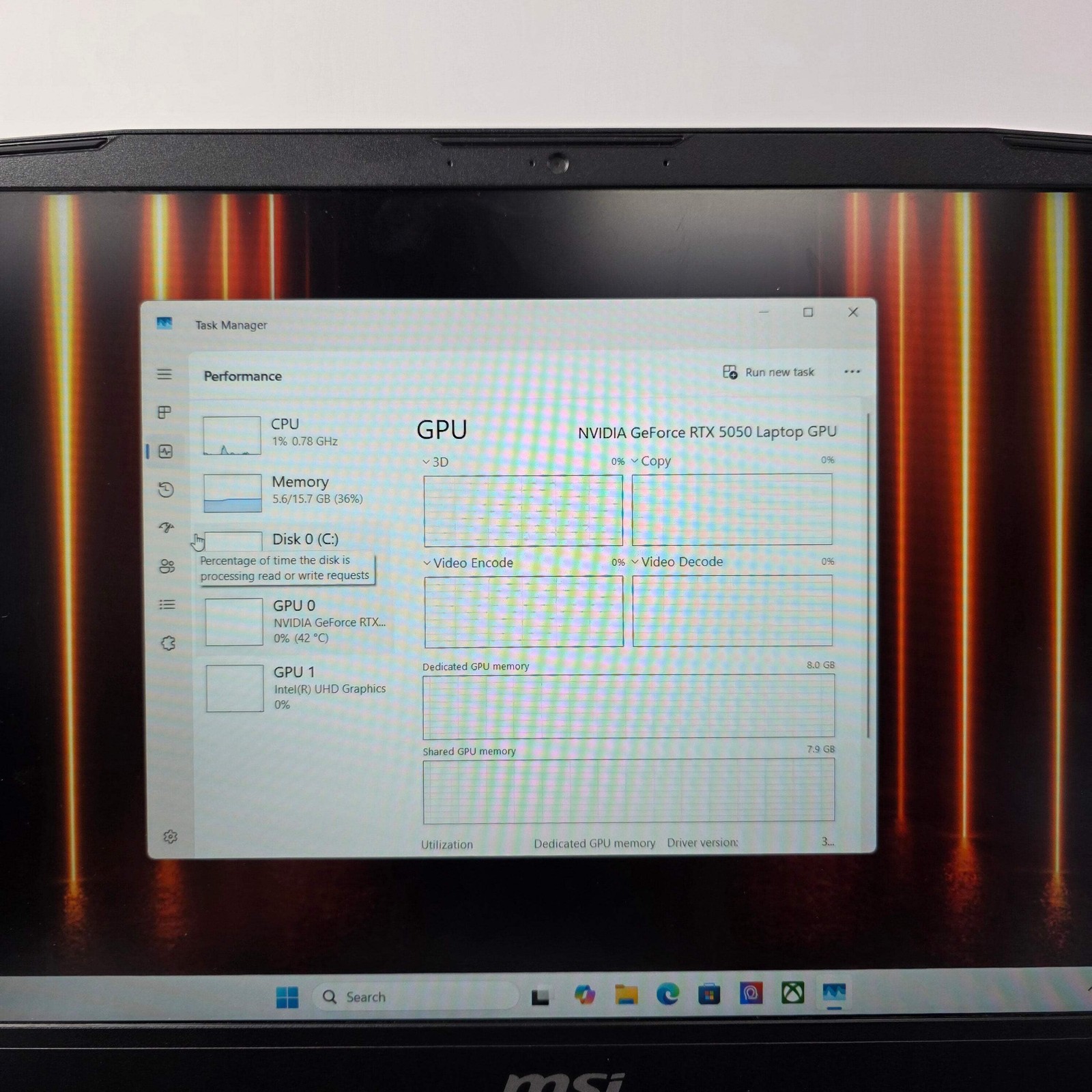MSI Katana 15 HX 15.6″ i7-14650HX 2.2GHz 16GB RAM 500GB SSD GeForce RTX 5050