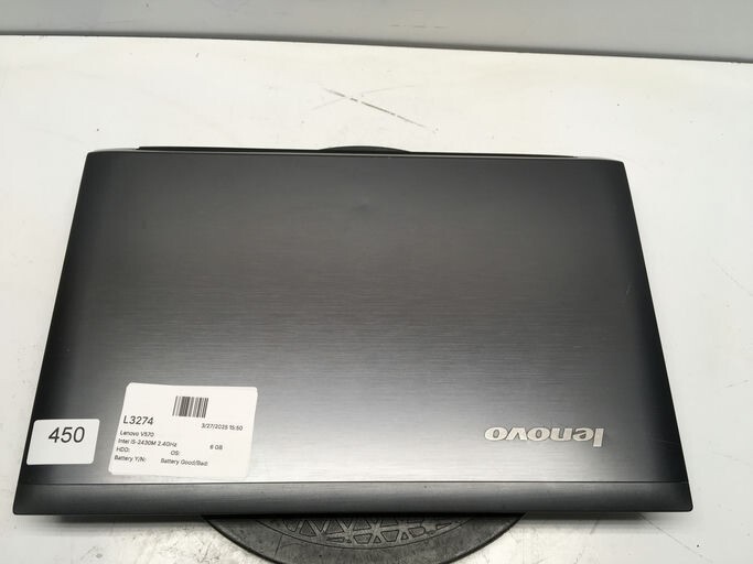 Lenovo V570 Intel i5-2430M 2.4GHz 6 GB NO HDD No Batt