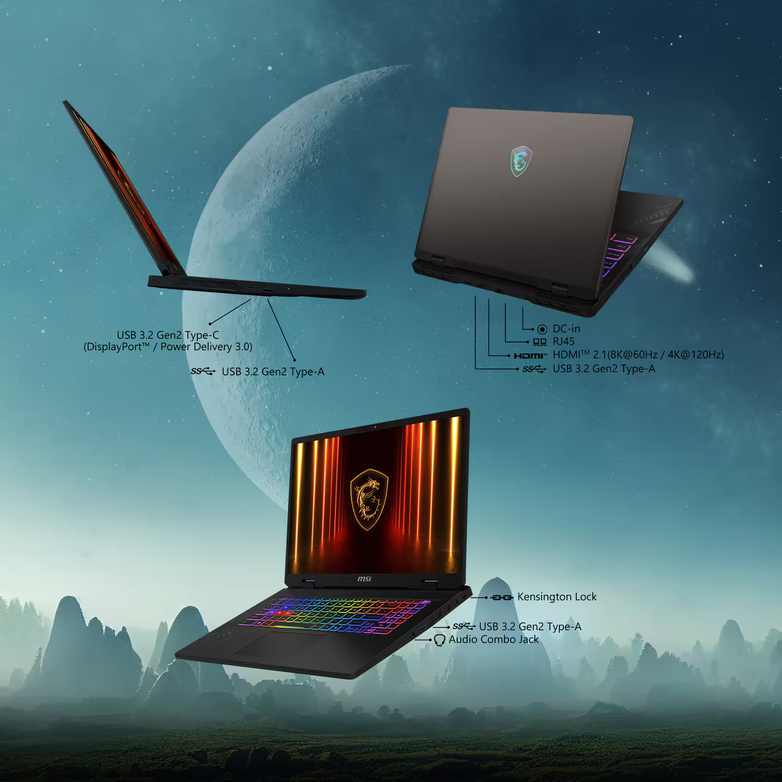 MSI – Crosshair A16 HX 16″ 2.5K QHD+ 240Hz Gaming Laptop – AMD R9 8940HX – RT…