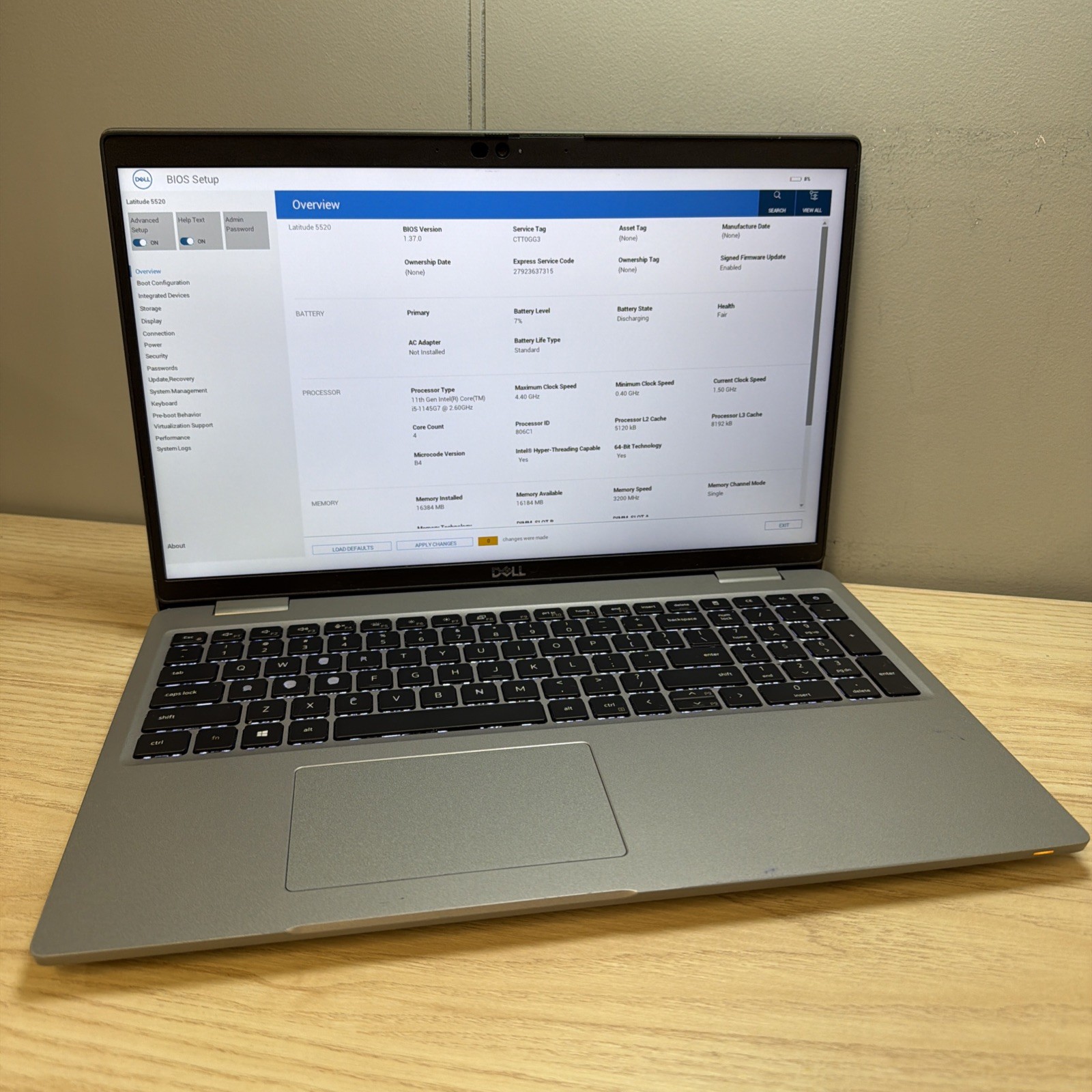 Dell Latitude 5520 i5-1145G7 16GB 512GB SSD 15″ FHD Win11 Fair