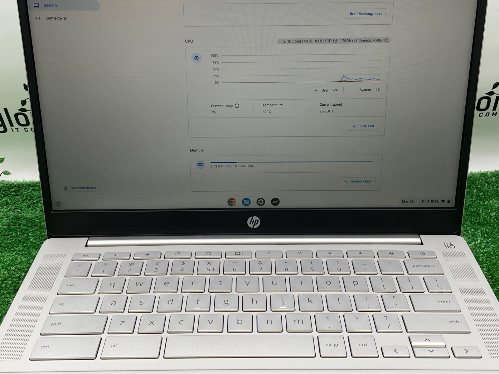 HP Pro c640 Chromebook Laptop Intel i5-10310U 1.70 / 8GB RAM / 64GB SSD / Touch
