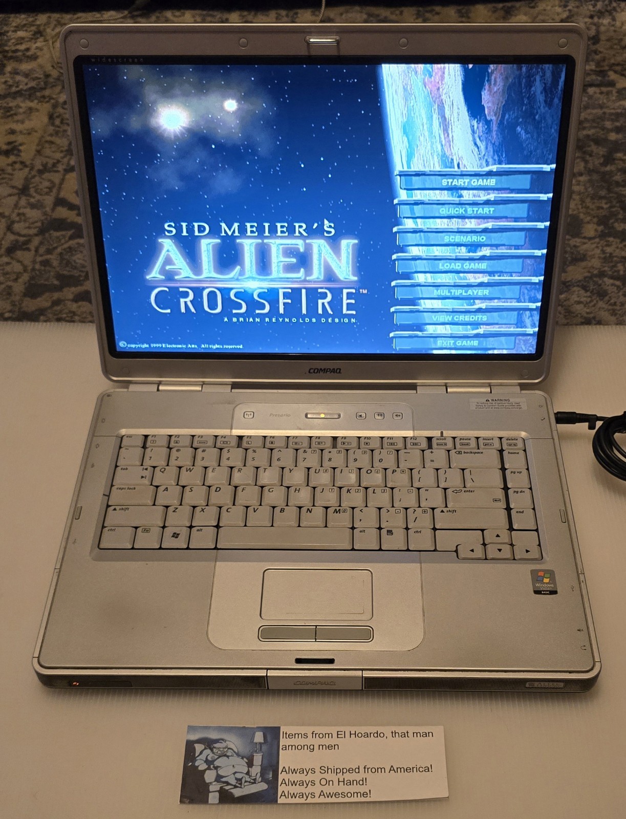 Compaq Presario C500 Laptop Intel Celeron M 1.60 Ghz 2GB Ram 80GB HDD Win XP Pro