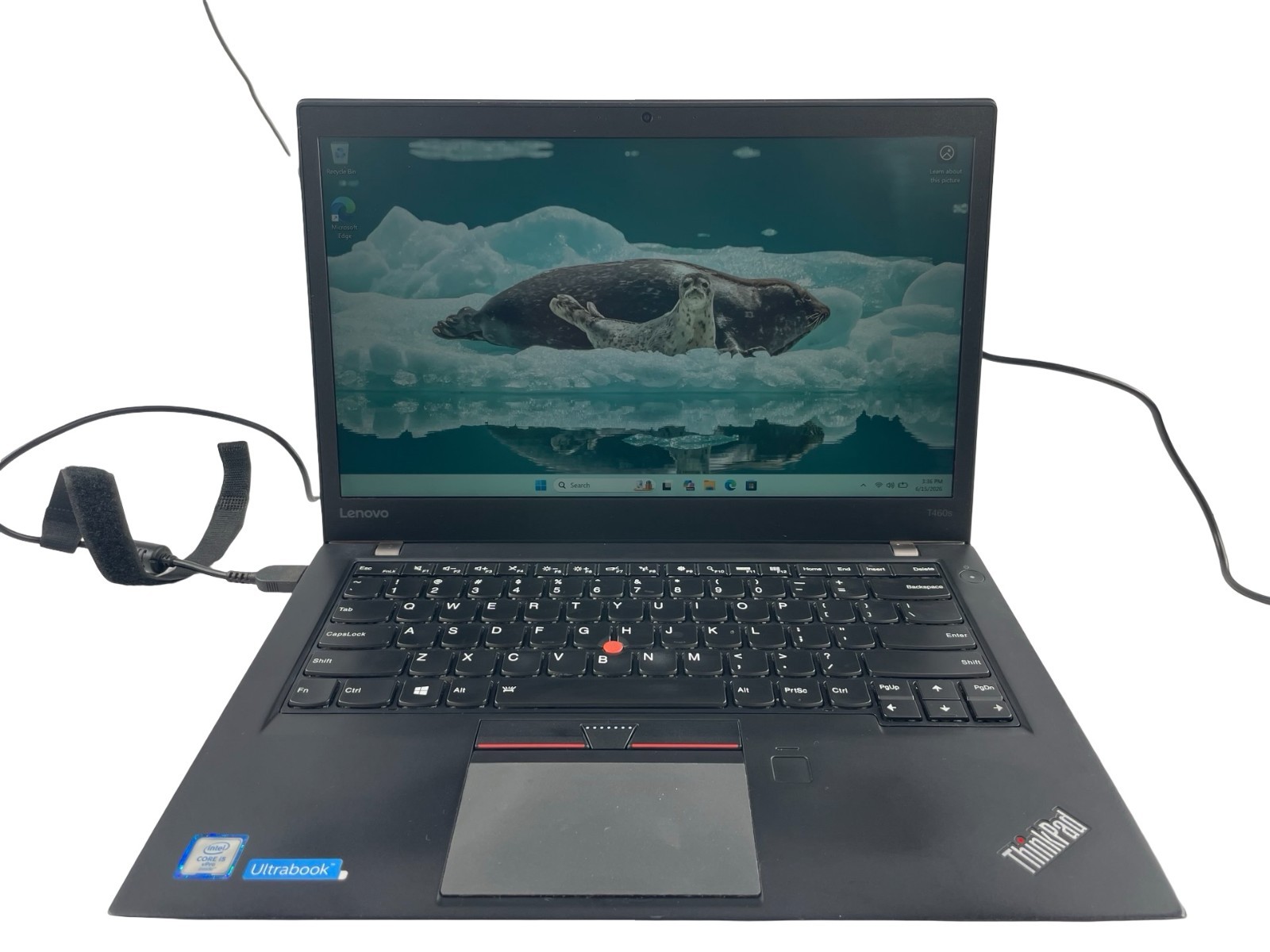 Lenovo ThinkPad T460s Core i7-6300U@2.40GHz 8GB RAM 256GB SSD Win. 11 Pro-NO AC
