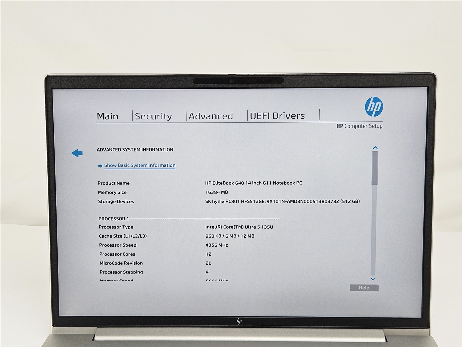 HP EliteBook 640 G11 Core Ultra 5 135U 16GB RAM 512GB SSD GPU No OS