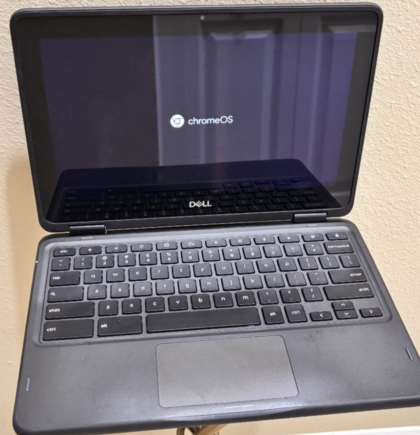 Dell Chromebook 3100 2-in-1 Touchscreen Laptop Tested Working Good Condition No
