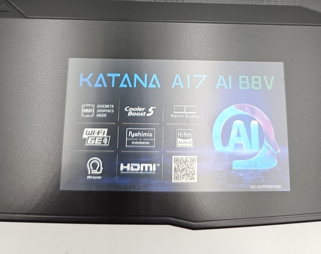 MSI Katana A17 (AIBV8) AMD Ryzen 9 8945HS 32GB 1TB SSD NVIDIA GeForce RTX 4050