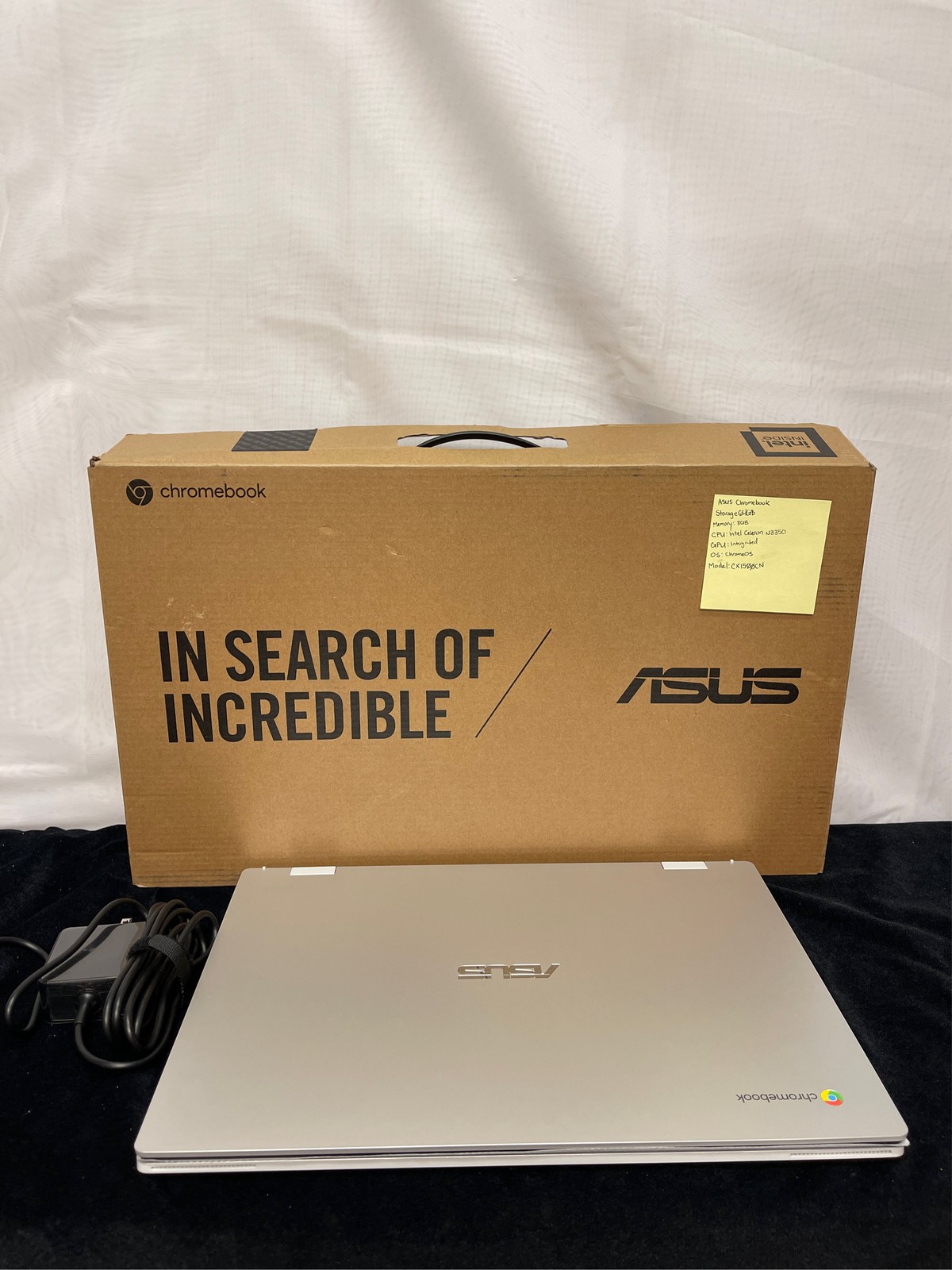 ASUS Chromebook CX1 CX1500CNA-AS84F – 180-degree hinge design – Intel Celeron –