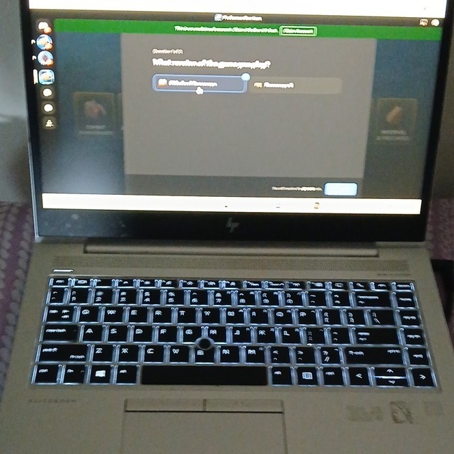 HP EliteBook 14in Silver Laptop Intel Core i5 Backlit Keyboard Ubuntu