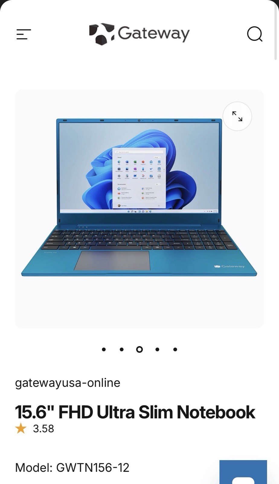 The 15.6″ Ultra Slim Notebook from Gateway is the ultimate portable notebook tha