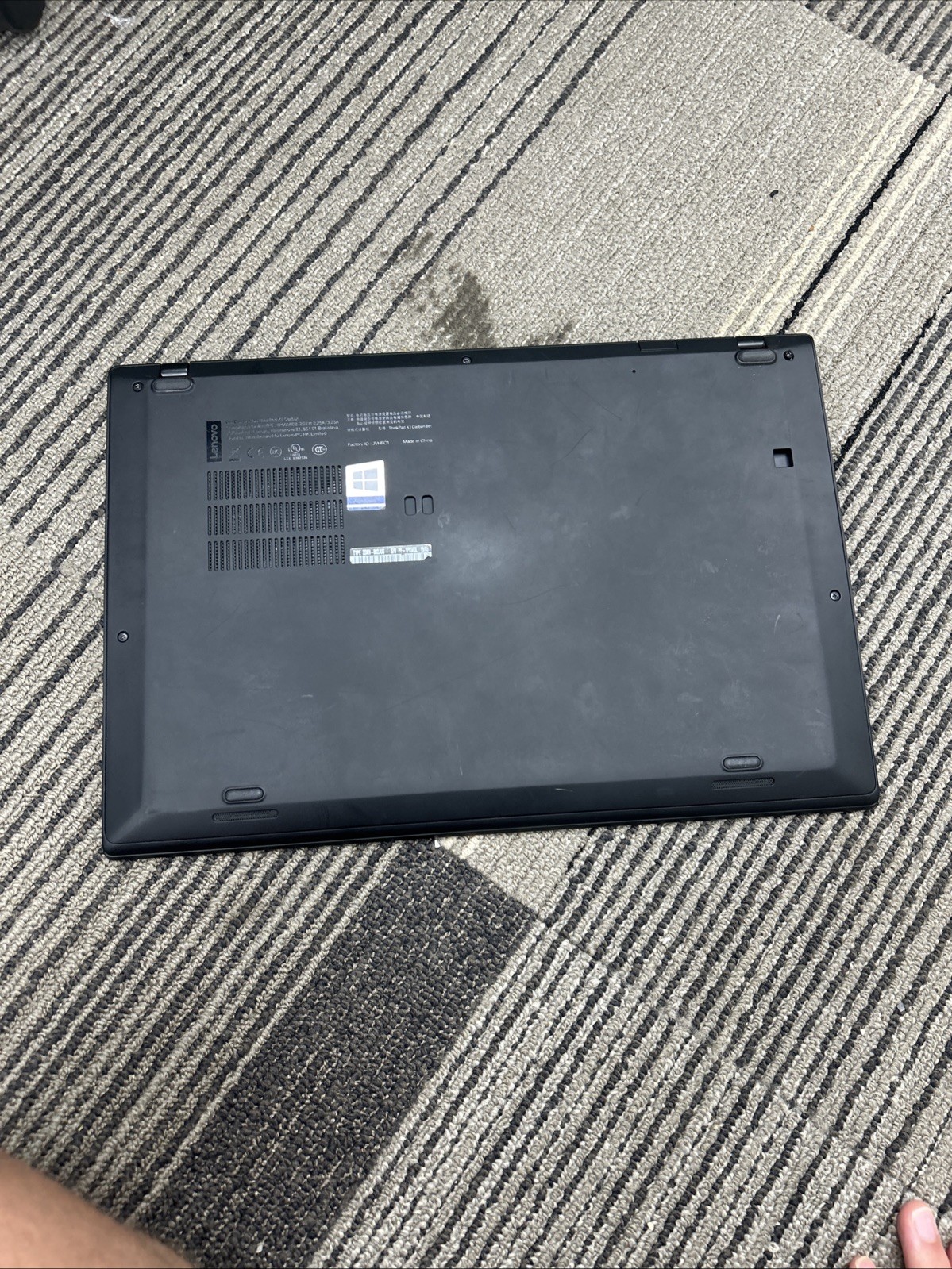 Lenovo Thinkpad x1 carbon gen 6 i7-Missing Internal Storage Drive(Boots to BIOS)