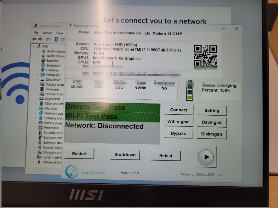 MSI Modern 14″ FHD Intel Core i7-1195G7 16GB 512GB SSD Intel Iris Xe Windows 11