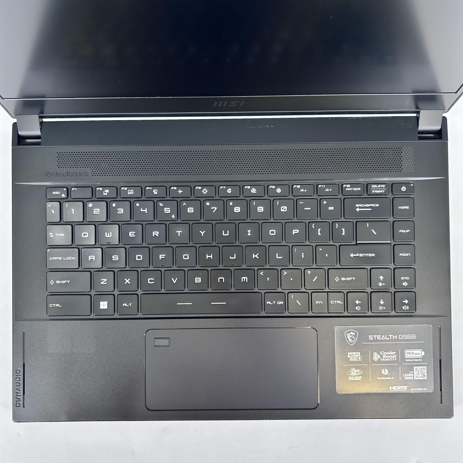 MSI Stealth GS66 15.6 240Hz 2K 2.9 GHz i9-12900H 64GB 1TB SSD RTX 3080 Good