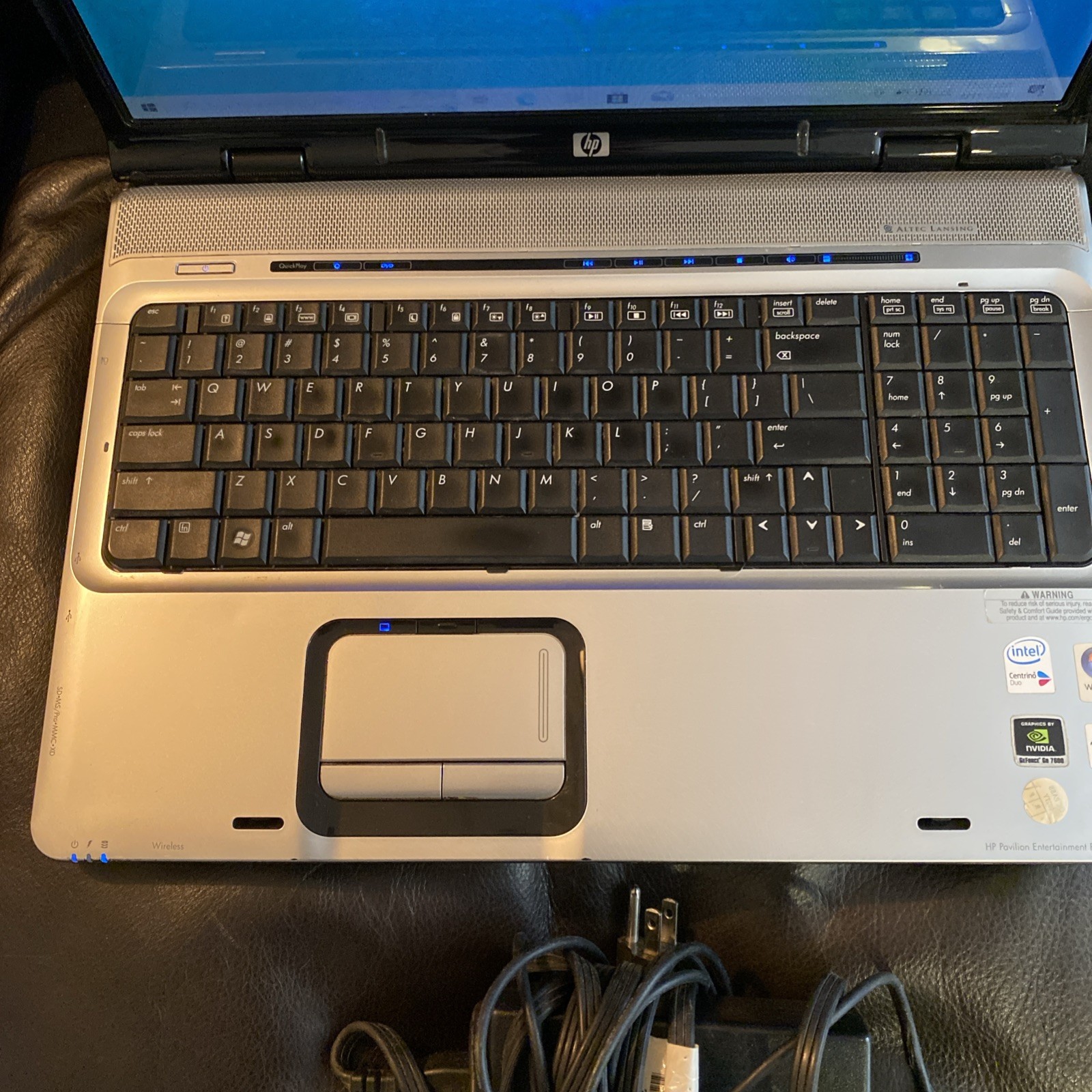 HP Pavilion dv9339us 17” Laptop Win10 120GB SSD NVIDIA GeForce Go 7600 DVD WORKS