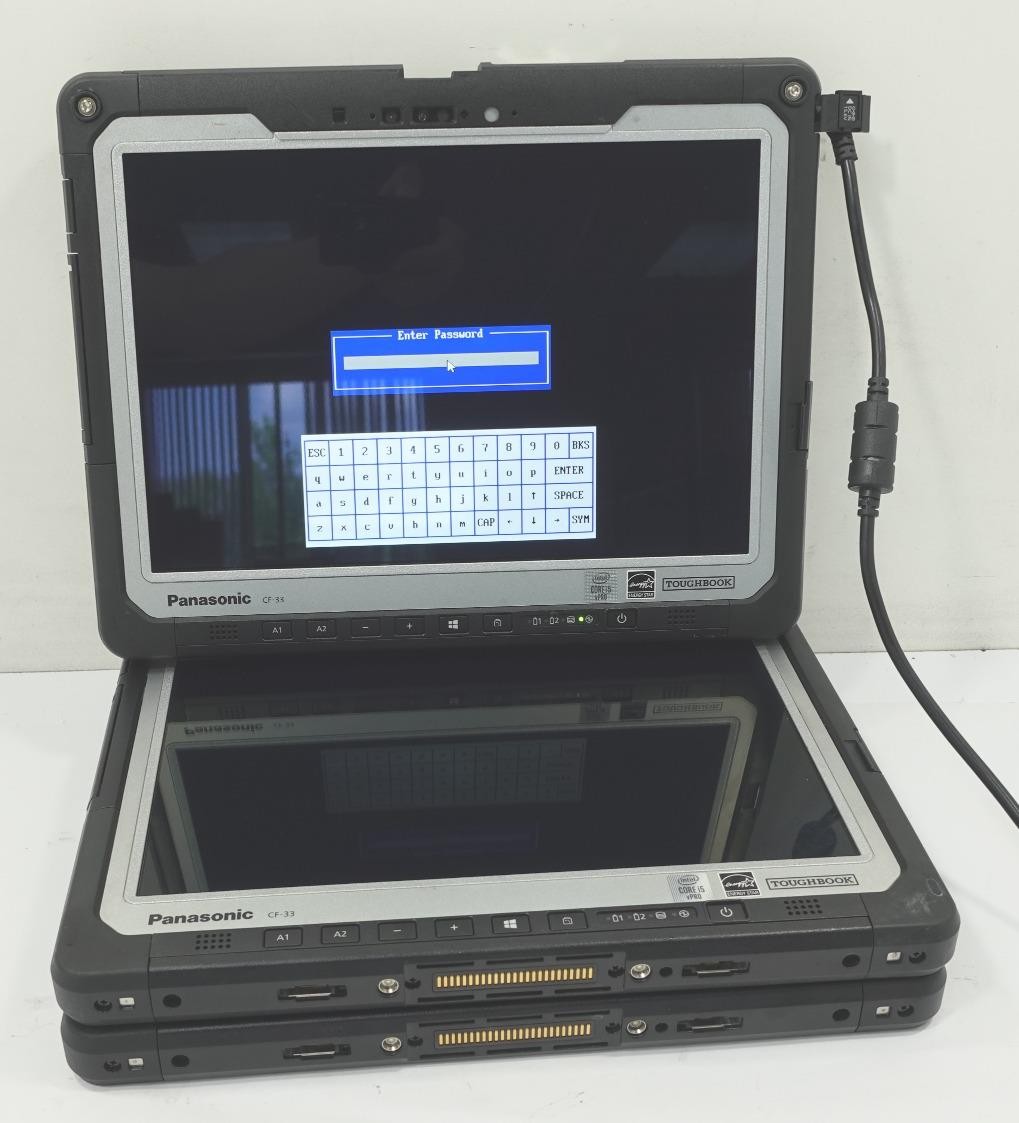 Lot of 3 Panasonic Toughbook CF-33 Core i5-10310U 1.70GHz 16GB No SSD Touch
