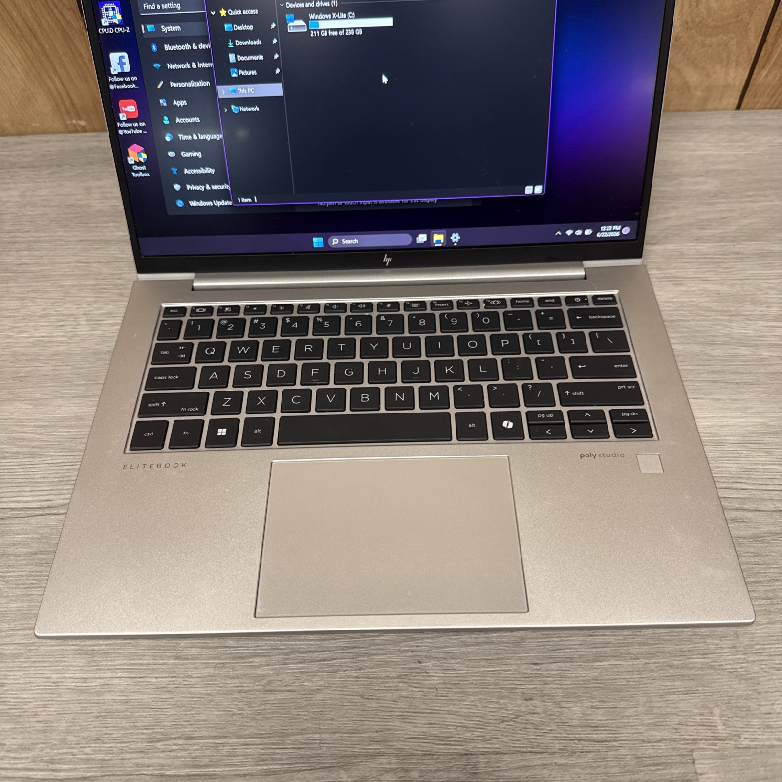 HP EliteBook 845 G11 – Windows 11 Pro – Ryzen 5 – 16GB RAM – 256GB SSD