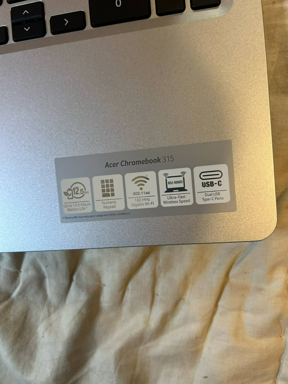 Acer Chromebook 315 CB315-4H-C9FX | 15.6″ HD | Intel N4020 | 4GB RAM | 64GB eMMC