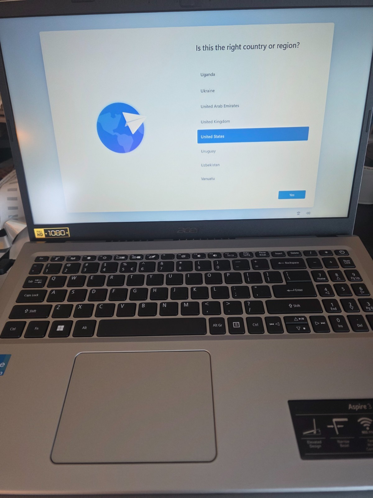 Acer Aspire 3 15.6 Laptop Laptop i3-1115G4 8GB RAM, 256GB SSD, Win11, Silver
