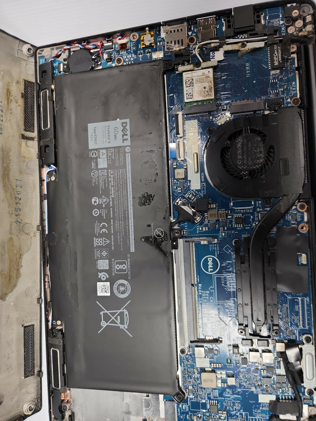 Dell Latitude 7280 i5 Black laptop NO BOOT PARTS READ #C4