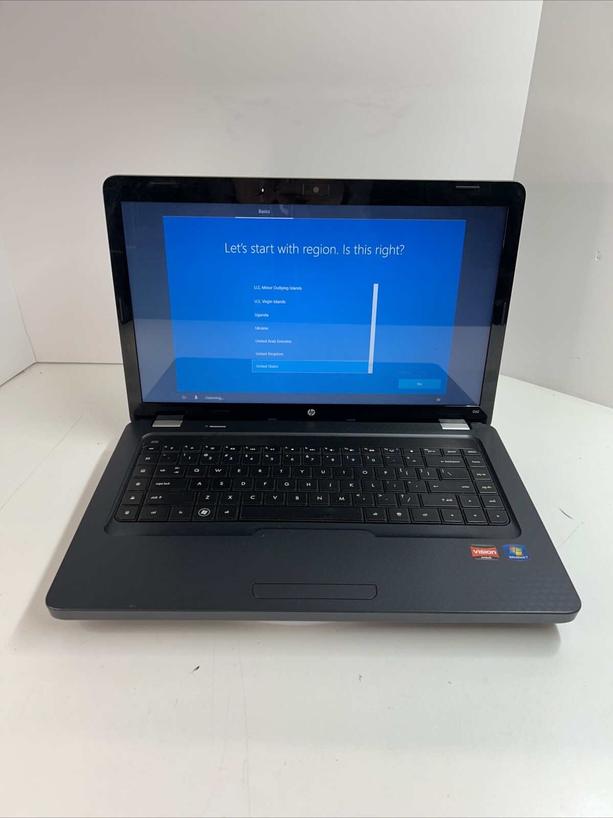 HP G62 AMD Athlon P320 @2.1GHz 4GB RAM 320GB HDD Windows 10 Pro