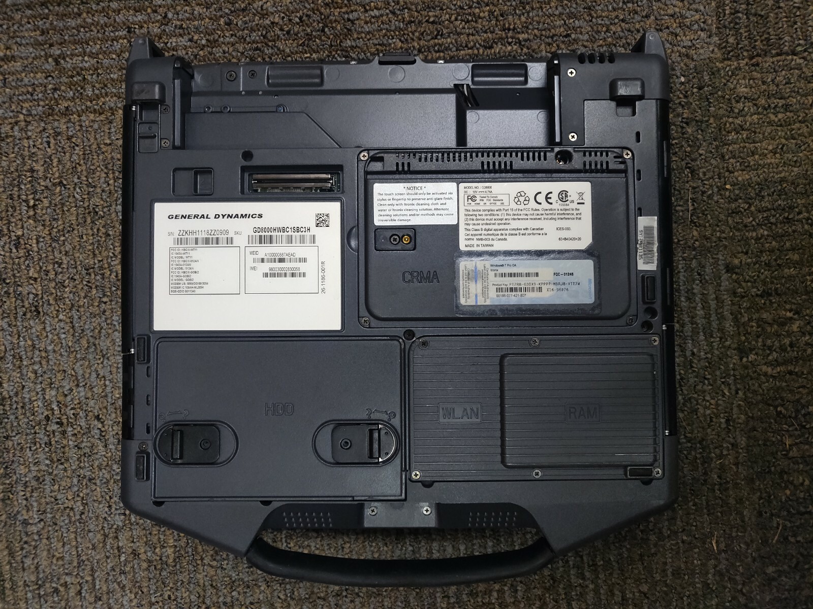 SET OF 14 ITRONIX GD8000 1.86GHZ TOUGHBOOK LAPTOP RUGGED GENERAL DYNAMICS PARTS