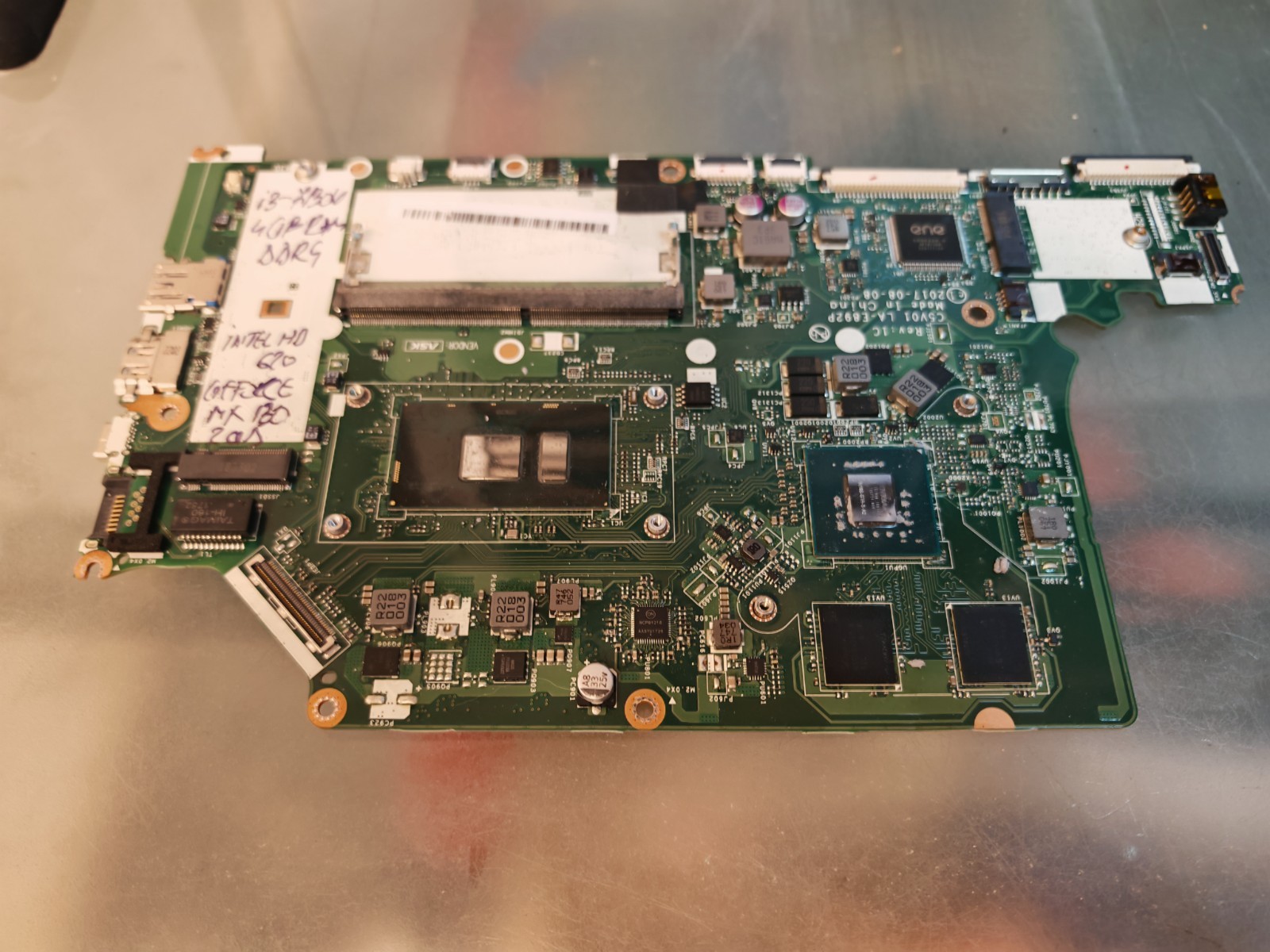 ACER A315-53 A515-51 MOTHERBOARD LA-E892P I3-7130U INTEL HD 620 GEFORCE MX130 #
