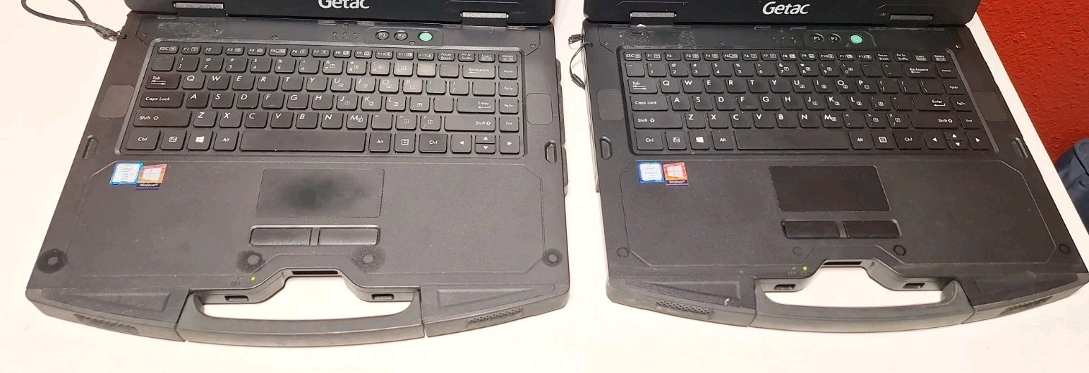 Lot Of 3 GETAC S410 Rugged Toughbook i5-6300U 2.40GHz No Caddy/HD 8GB Read