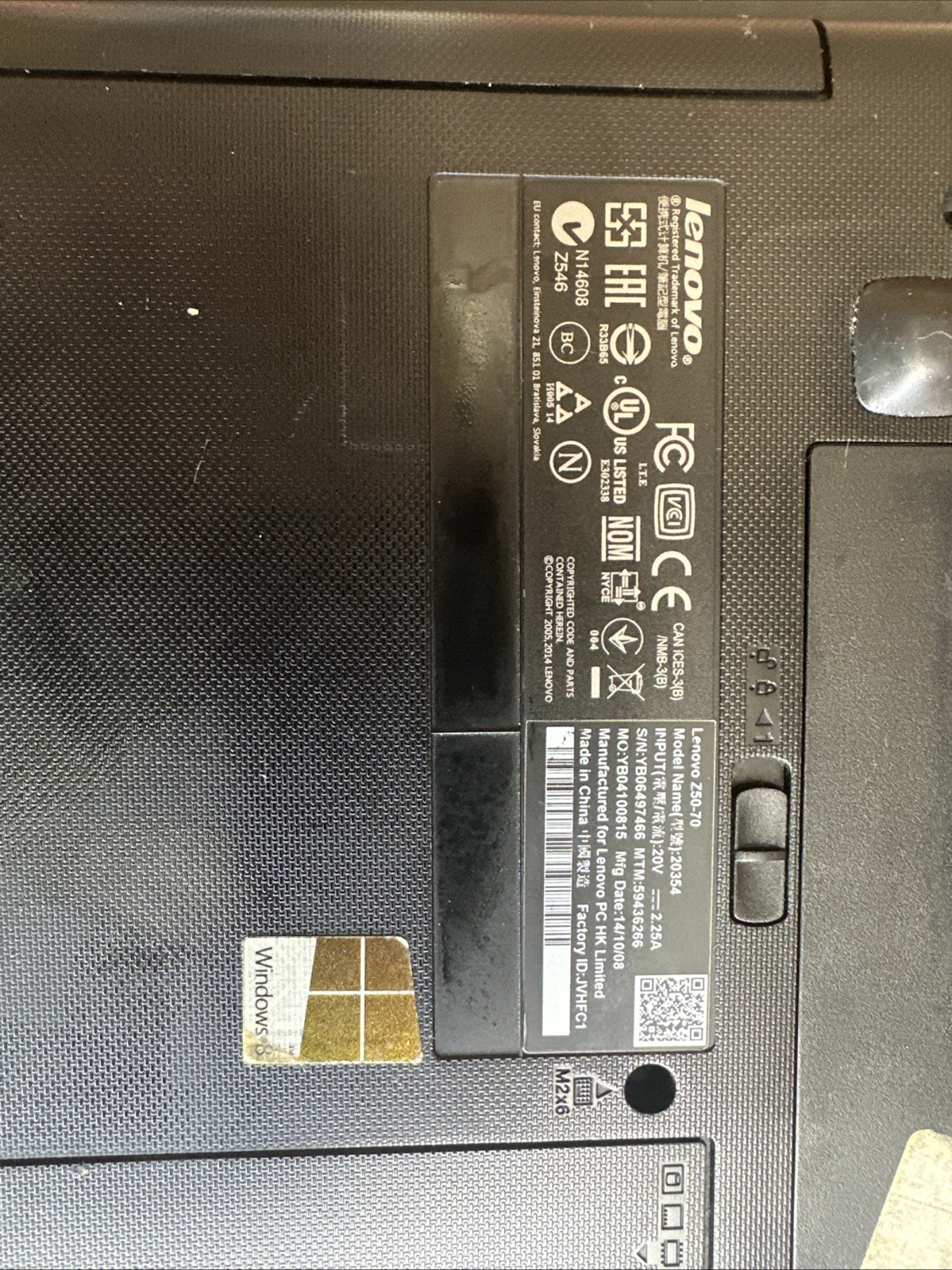 *Bad Battery*Lenovo Z50-70 15.6″ Laptop/i7-4510/8GB RAM/1TB HDD/Win8.1
