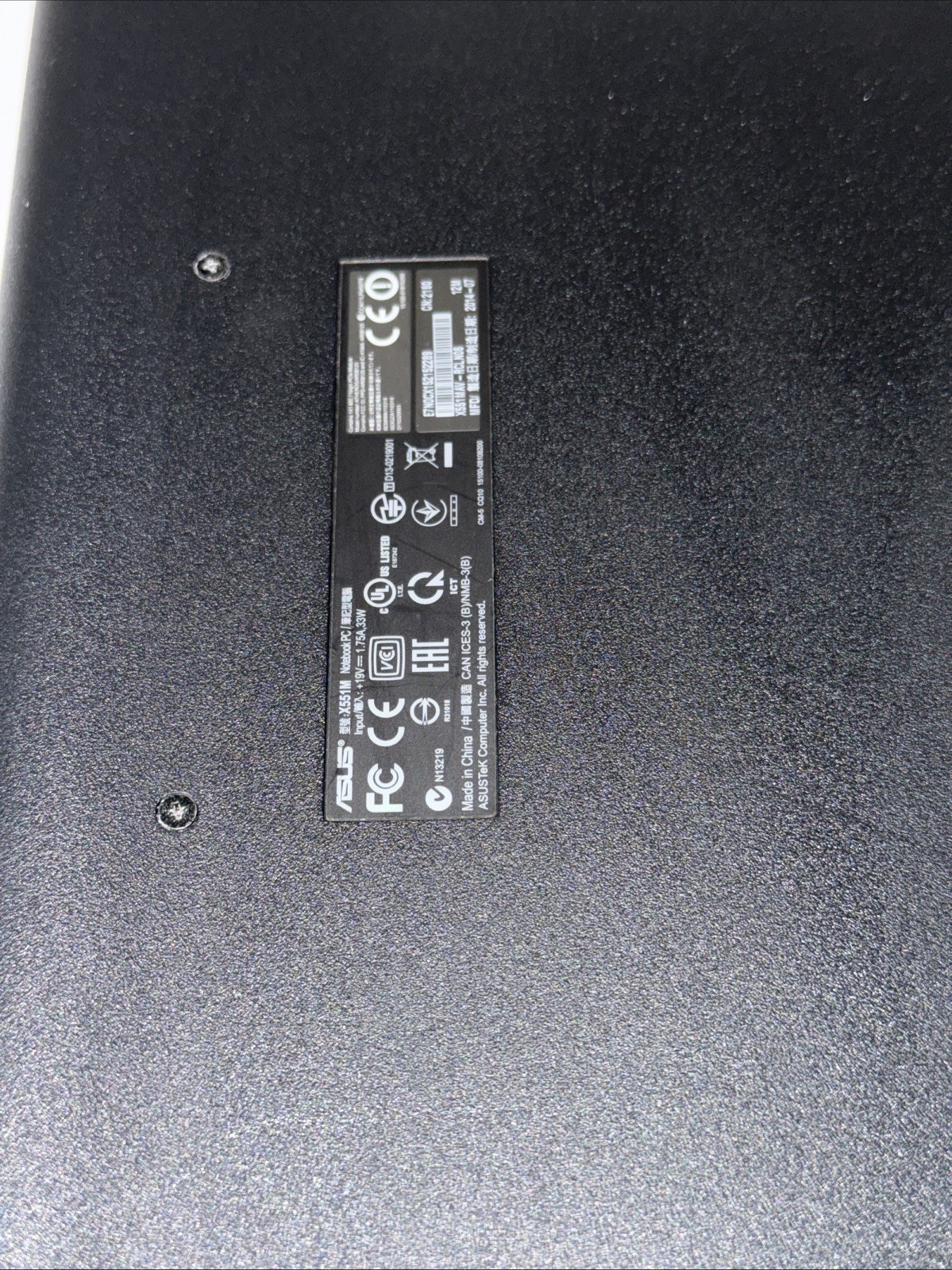 ASUS: ATHEROS AR5B125 Laptop (Powers on But Needs New Battery)
