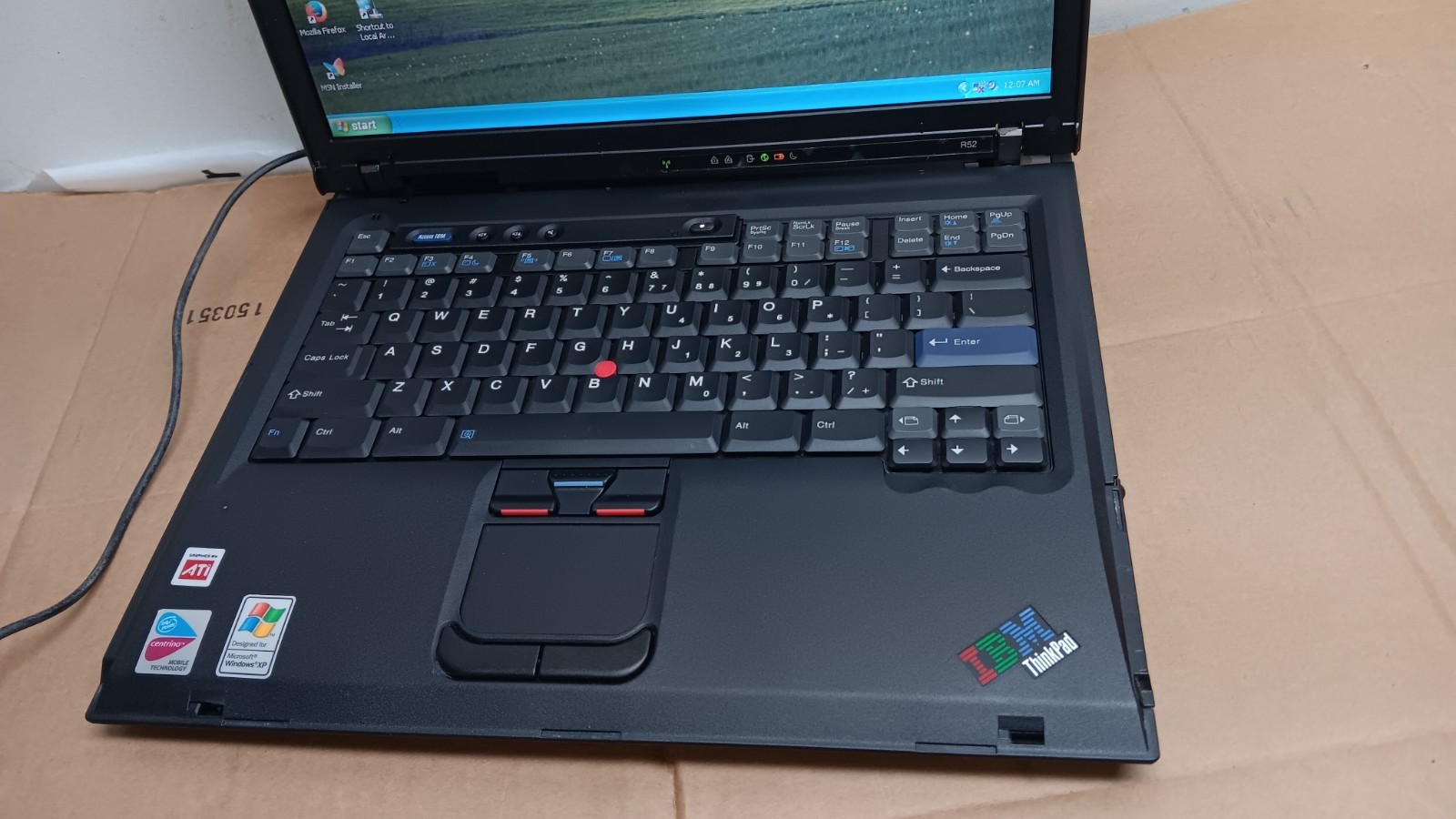 Retro Loaded IBM Thinkpad R52 Gaming Laptop 1.73 GHz 2 GB Ram Windows XP Hme SP3
