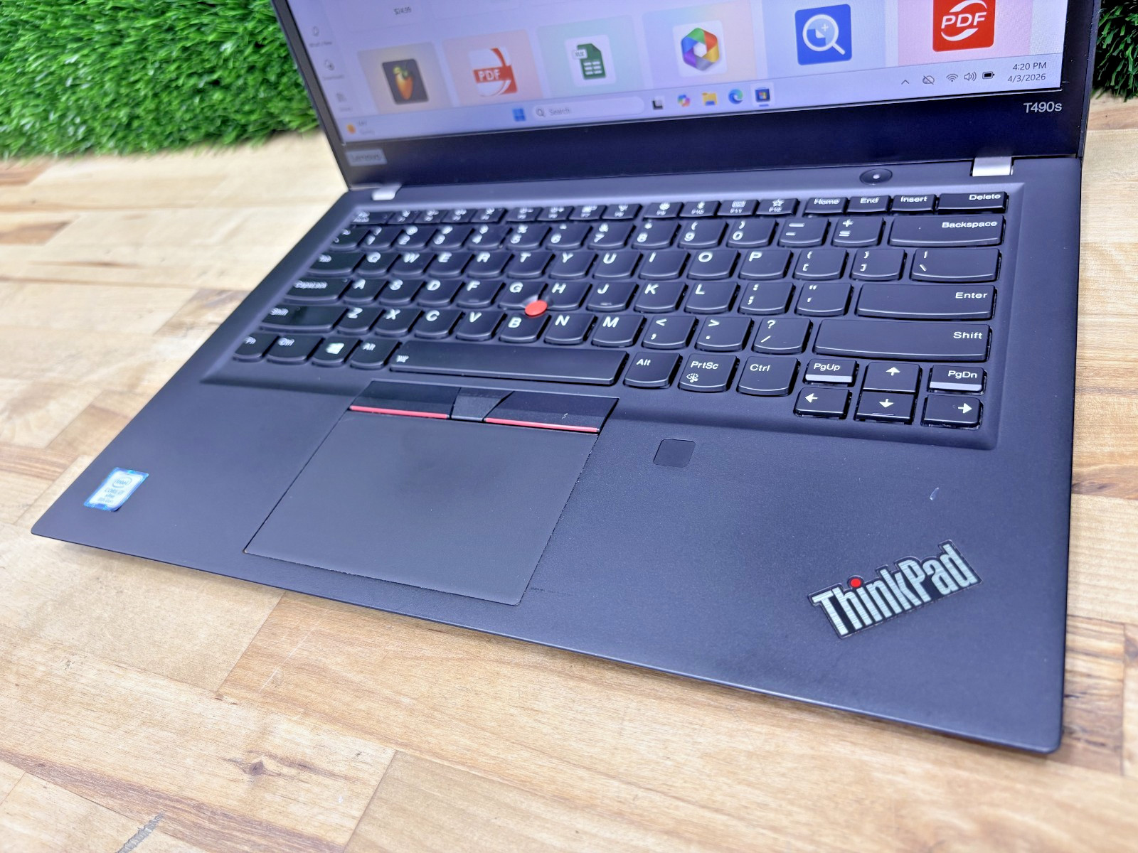 Lenovo ThinkPad T490s Intel i7-8th Gen 1.90GHz 16GB RAM 256GB SSD Windows 11 P*