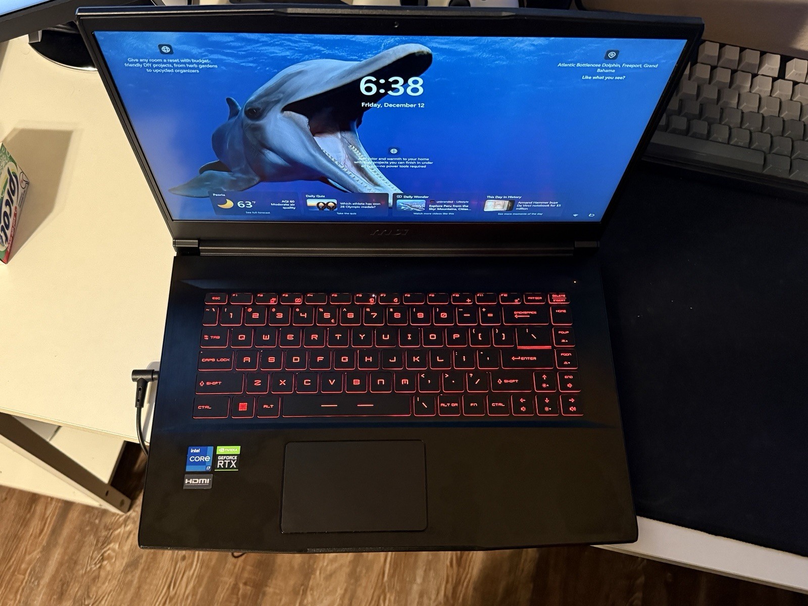 MSI GF63 Thin 11UC Gaming Laptop Intel i7 Rtx 3050 1tb Ssd 16gb Ram