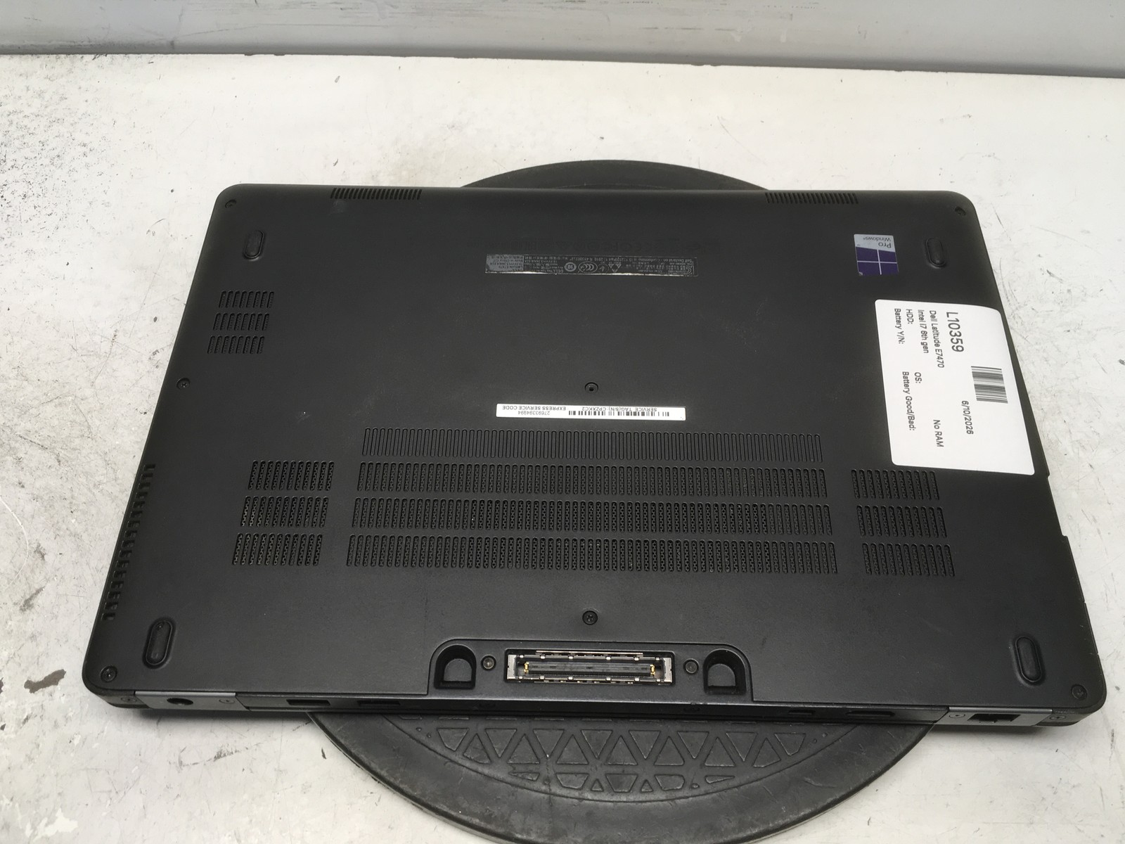 Dell Latitude E7470 Intel i7 6th gen No RAM NO HDD No Batt