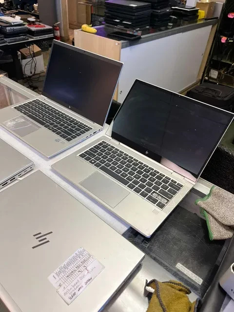 Lot of 4 HP EliteBook Laptops FOR PARTS OR REPAIR ONLY – READ DESCRIPTION CAREFU