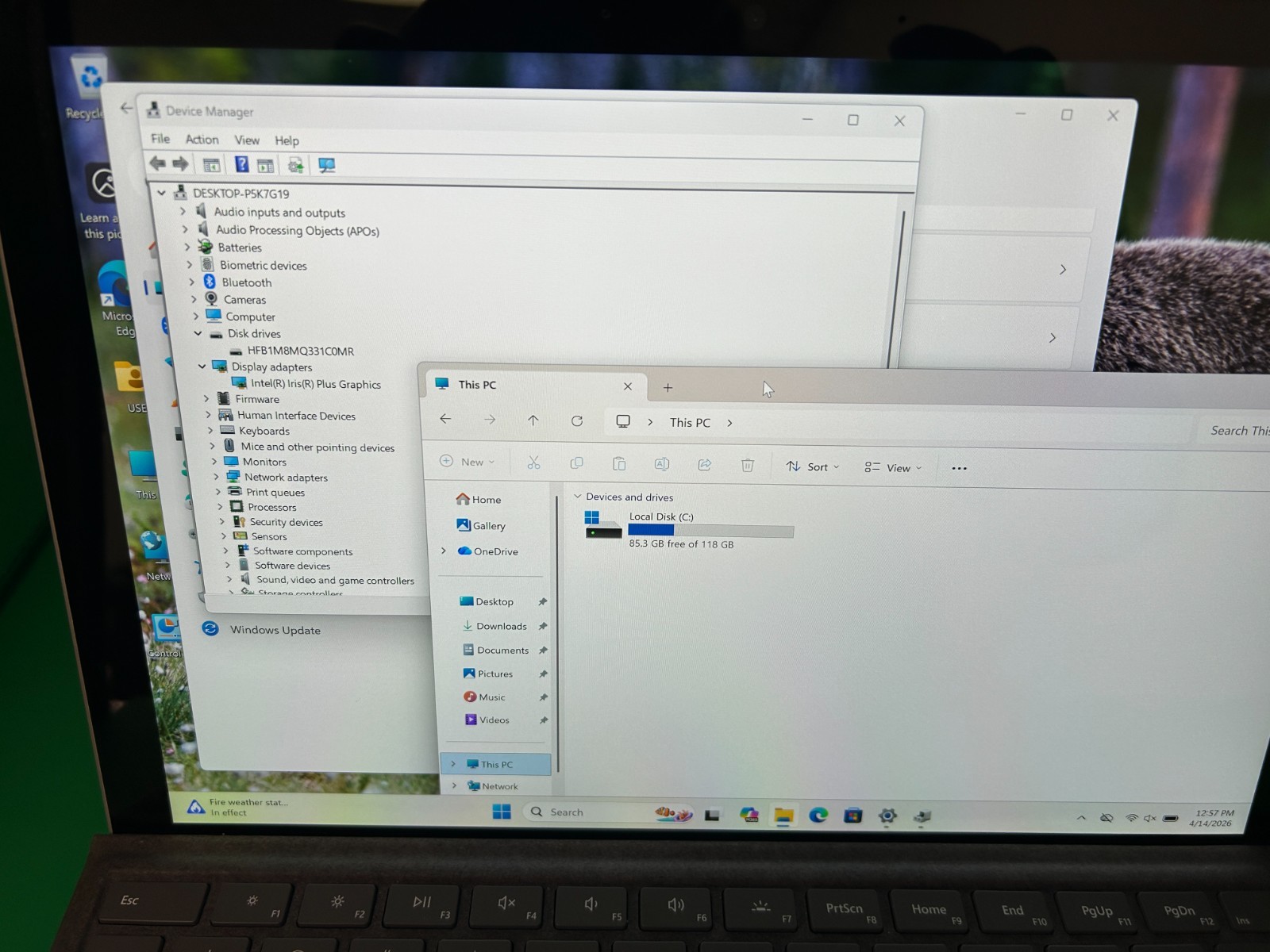 Microsoft Surface Pro 7 1866 12.3″ i5-1035G4 1.1GHz 8GB RAM 128GB SSD Win 11 Pro