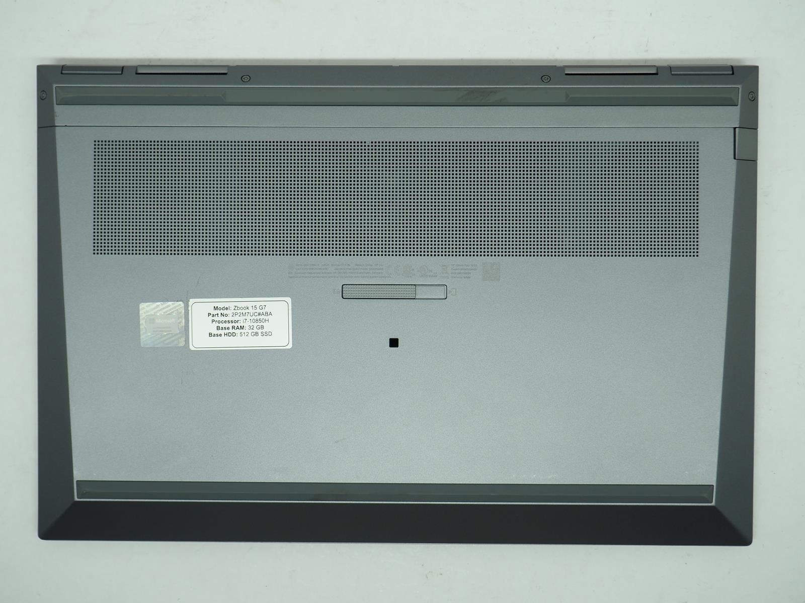 HP ZBOOK FURY 15 G7 15.5″ Intel i7-10850H 2.70GHz 32GB 512GB No Adapter Grade B