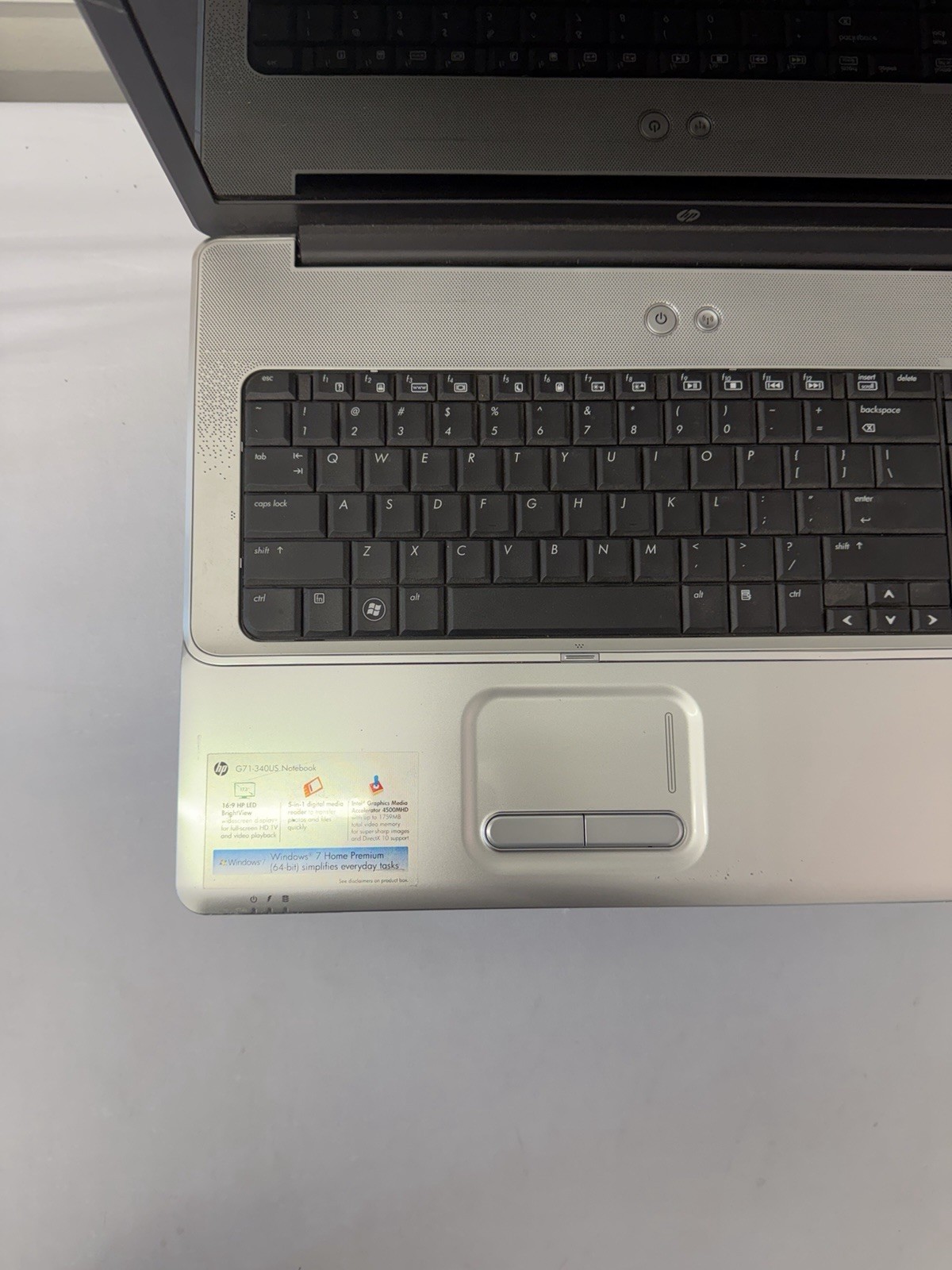 HP Notebook G71-340US Laptop – Good Screen – Intel Duo T6600 – Read Des