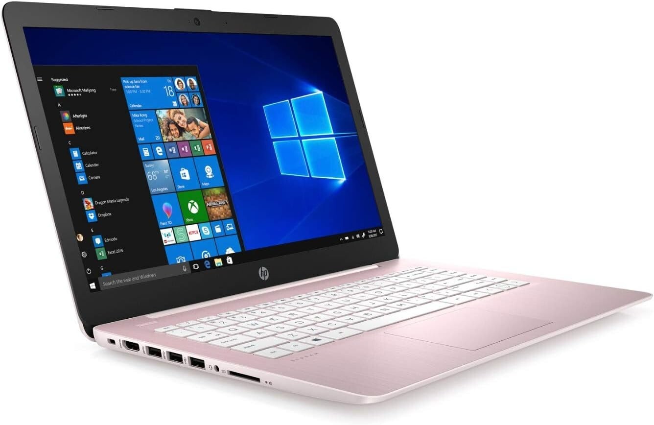 HP Stream 14″ (64GB SSD, Intel Celeron N4000, 1.10GHz, 4GB RAM Windows 10