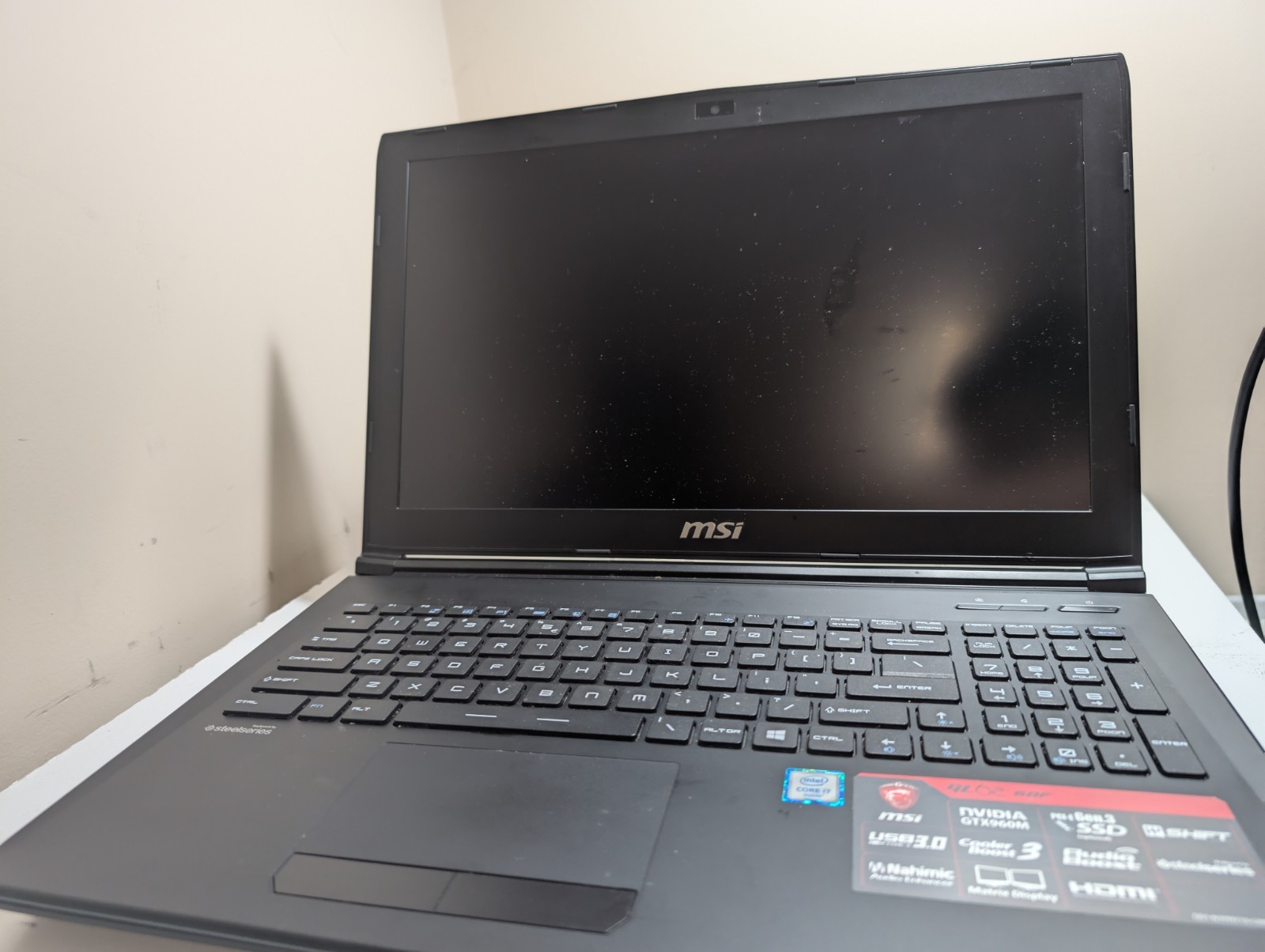 MSI GL62 6QF i7-6700HQ 2.6GHz 12GB RAM 128GB SSD 1TB HDD Nvidia GeForce GTX 960