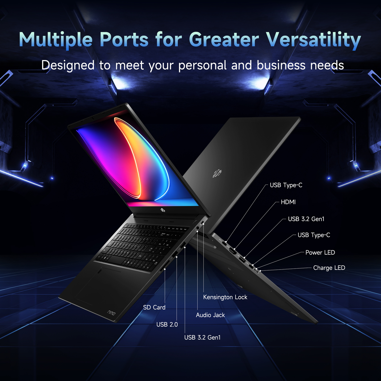 NIMO 17.3″ Gaming Laptop 16GB DDR5 RAM 1TB SSD 8 Cores AMD Ryzen 7 6800H win11 P