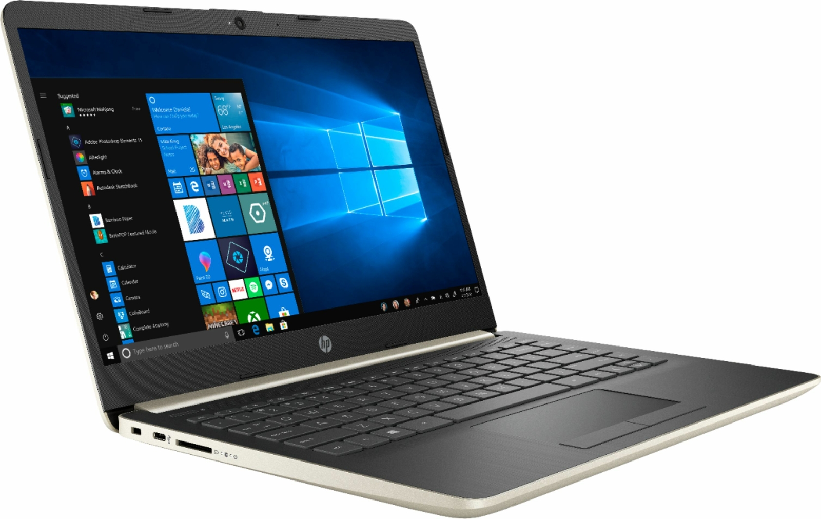 HP 14″ Laptop Intel Core i3 4GB Memory 128GB Solid State Drive Ash Silver 14-CF0
