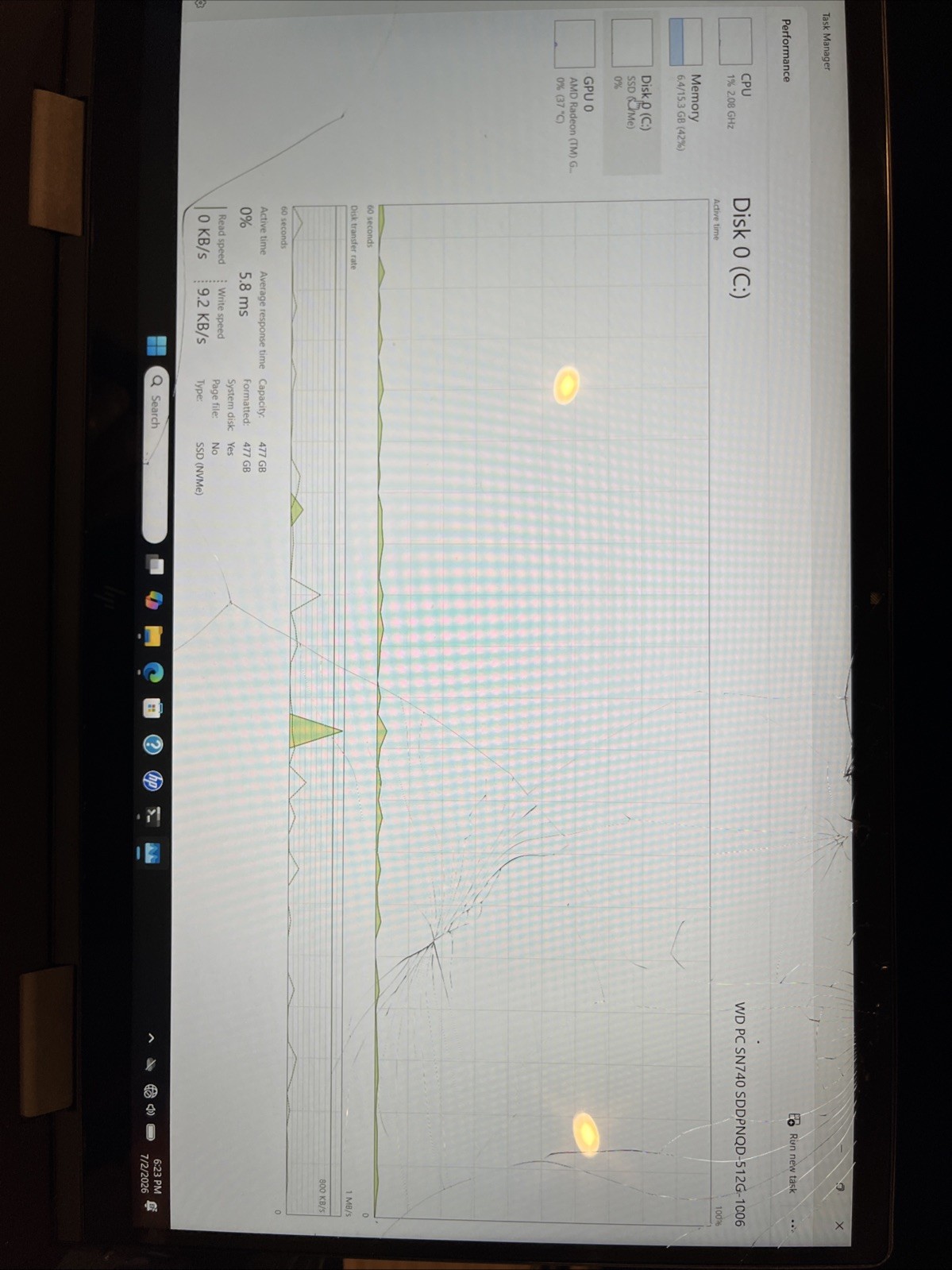 WORKS! HP Envy x360 15.6″ Ryzen 7 7730U 16GB RAM 512GB SSD Laptop. READ!
