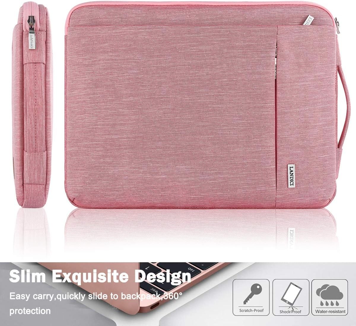 360° Protective Laptop Sleeve 11.6 Inch for Surface Pro 7 8 9, MacBook Air 11, P