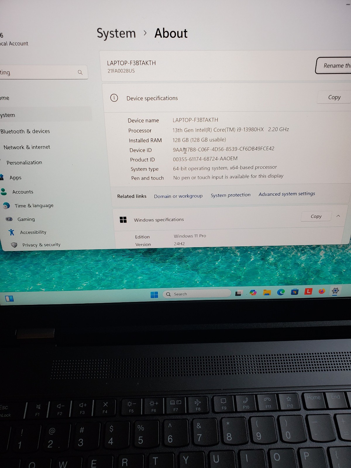 Lenovo ThinkPad P16 G2 UHD i9-13980HX 128GB RAM 1TB SSD RTX 4000 ADA W11P
