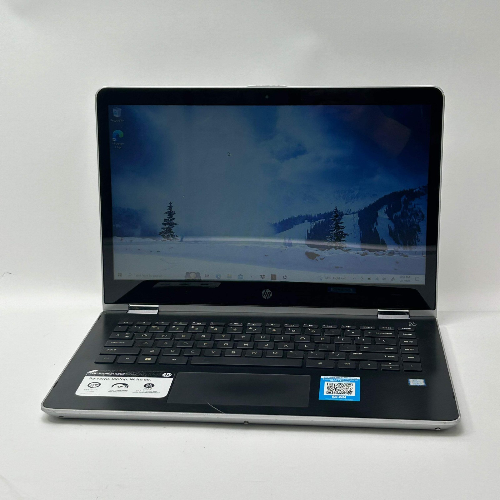 HP Pavilion x360 TPN-W125 14″ i3-7100U 2.4GHz 8GB RAM 500GB SSD