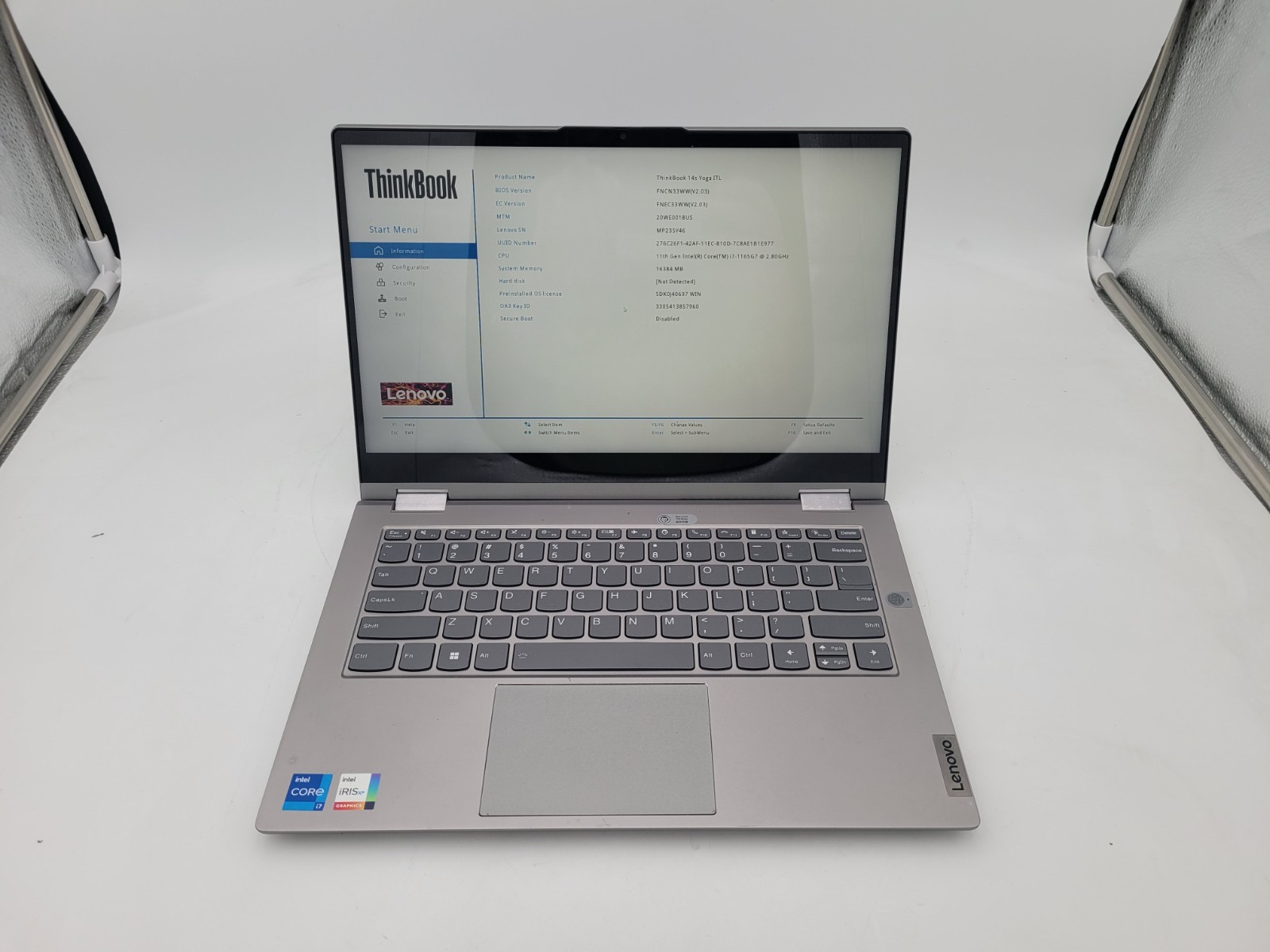 ThinkBook 14s Yoga ITL,i7-1165G @2.80GHz,16GB Ram,