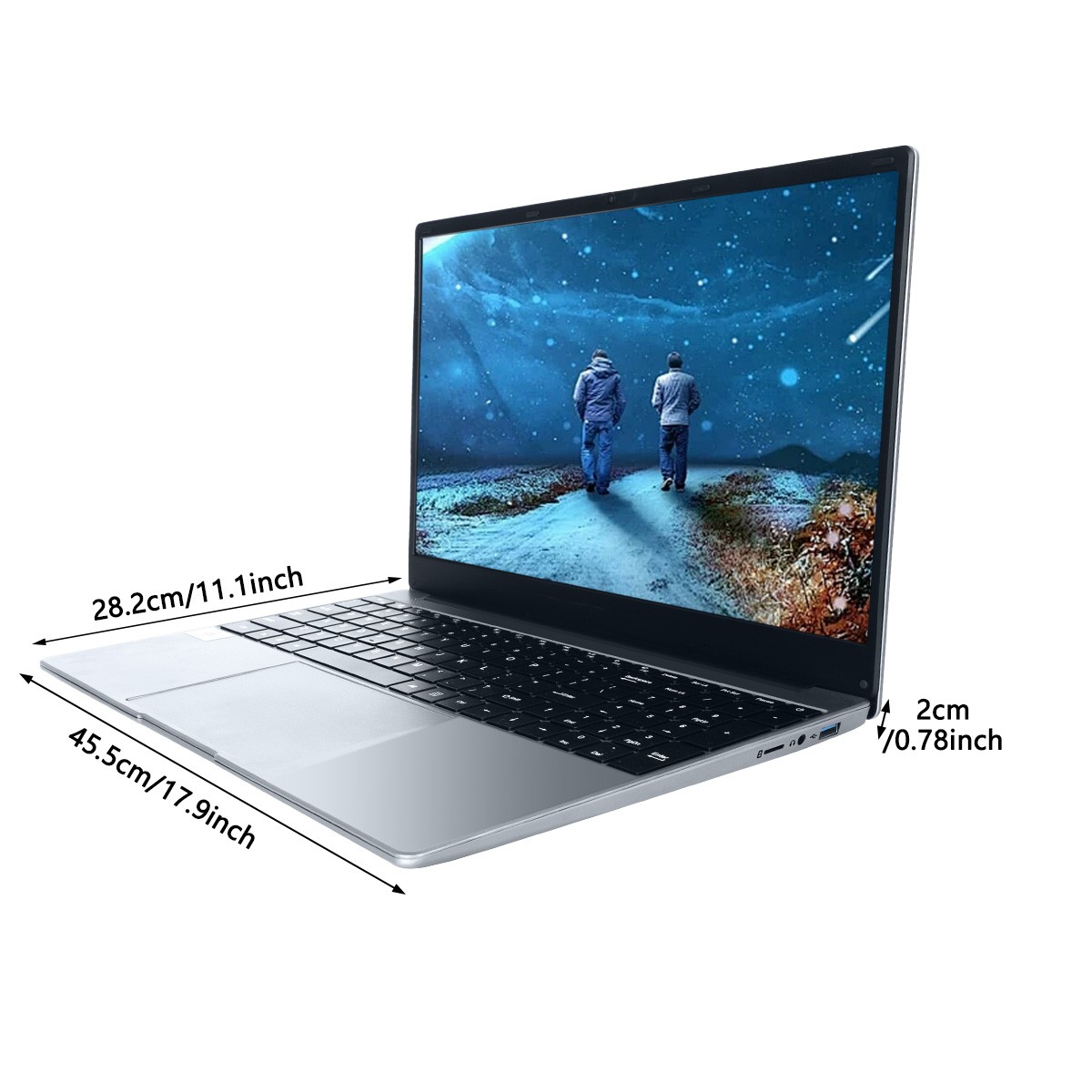 15.6 inch Laptop 16GB+512GB Windows 11 Computers 2.4G/5G WiFi Bluetooth Type-C