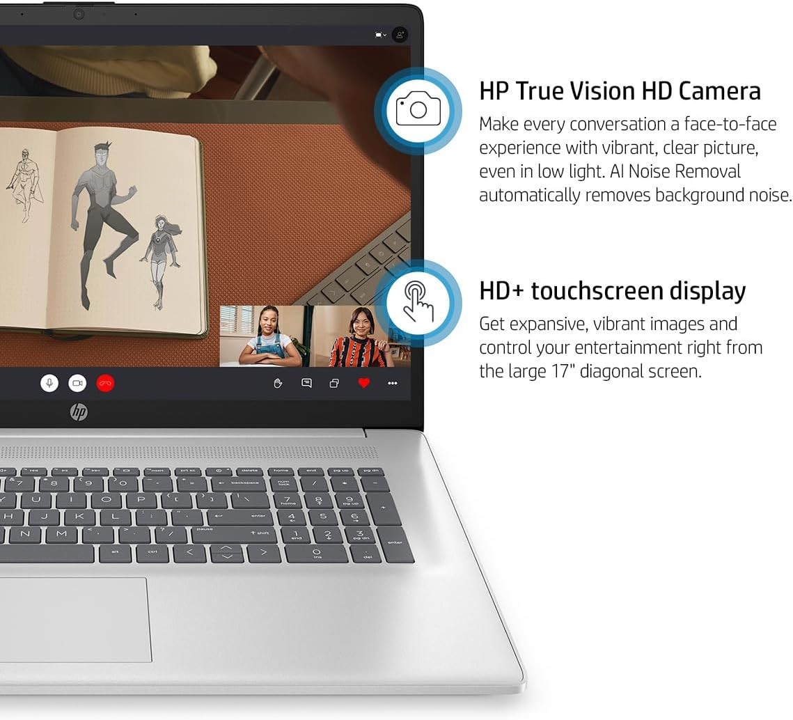 HP 17.3″ Touchscreen Laptop computer 5.0GHz 10-core-i7-1355U UpTo 64GB RAM 2TB