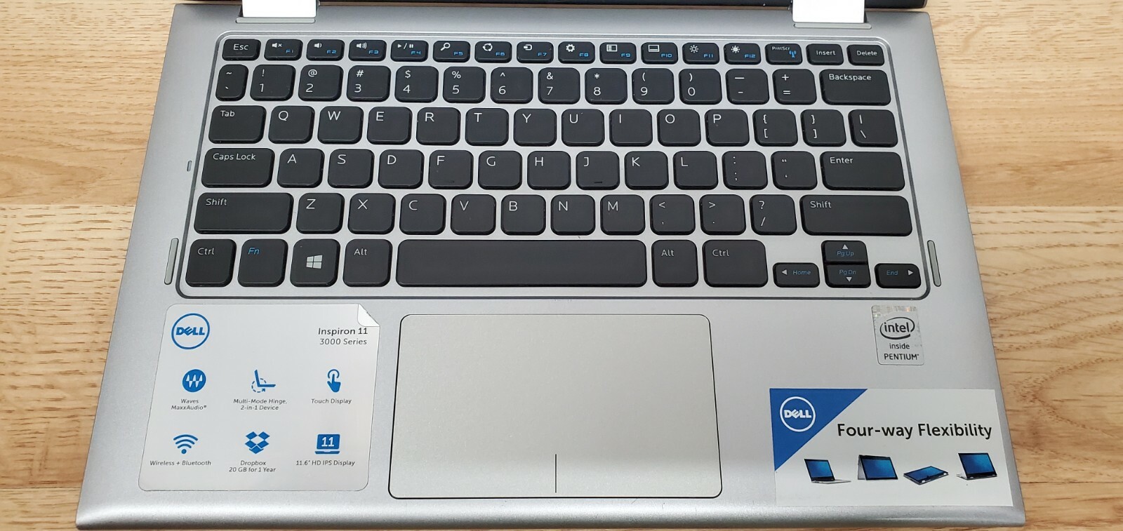 Dell Inspiron 11 3147, Window 10, Pentium N3530, 4GB RAM, 120GB SSD, 2in1 TouchS