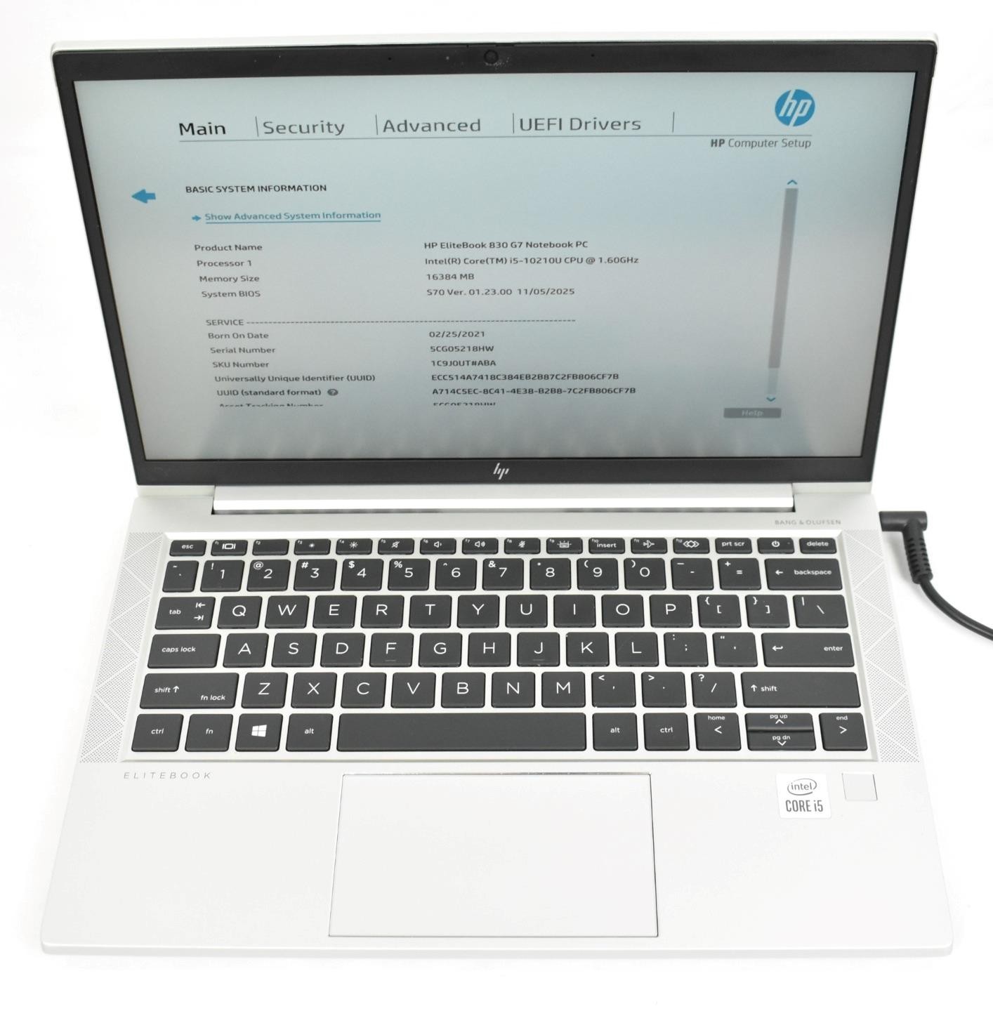 HP EliteBook 830 G7 i5-10210U 1.6GHz 16GB 256GB SSD 13.3″ No OS *See Details*