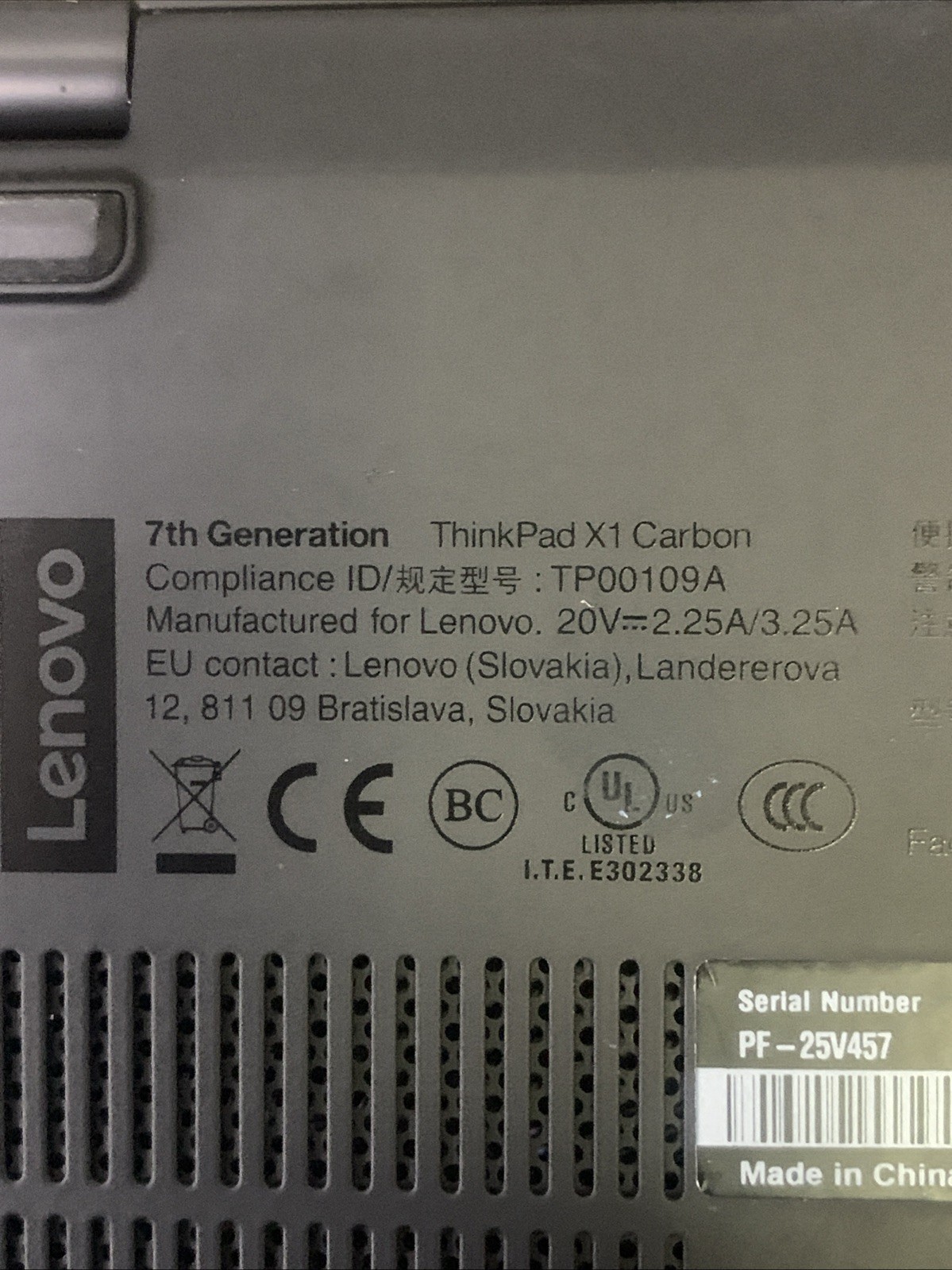 🌟Lenovo Thinkpad X1 Carbon Gen 7th i7-8565U 1.8GHz, 16GB-256GB Win 11🌟